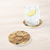 お餅を膨らませた~アジアのお菓子デザート食べ物 コースター (側面)