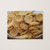 お餅を膨らませた～アジアのお菓子デザート食べ物 ジグソーパズル (横)