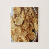 お餅を膨らませた~アジアのお菓子デザート食べ物 ジグソーパズル (縦)