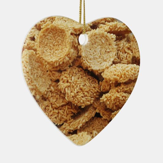 お餅を膨らませた～アジアのお菓子デザート食べ物 セラミックオーナメント (右)