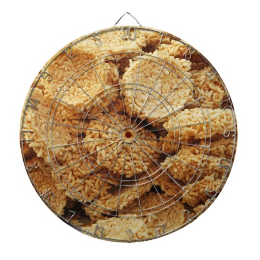 お餅を膨らませた～アジアのお菓子デザート食べ物 ダーツボード (正面)