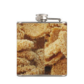 お餅を膨らませた~アジアのお菓子デザート食べ物 フラスク (裏面)