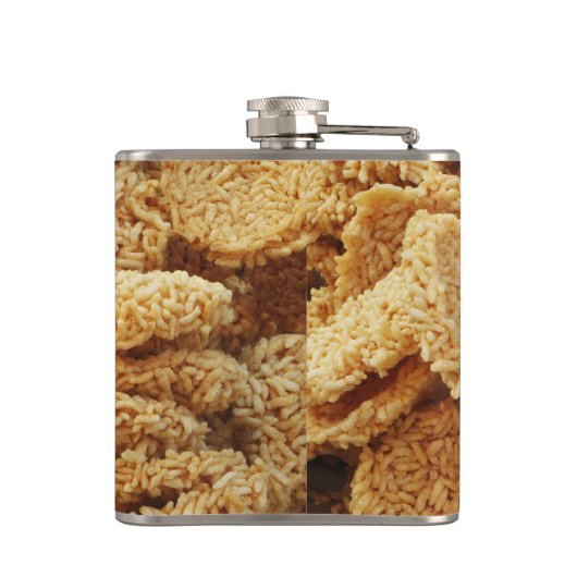 お餅を膨らませた~アジアのお菓子デザート食べ物 フラスク (裏面)