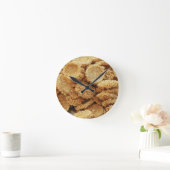 お餅を膨らませた~アジアのお菓子デザート食べ物 ラウンド壁時計 (ホーム)