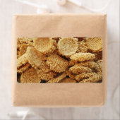 お餅を膨らませた～アジアのお菓子デザート食べ物 ラベル (インサイチュ)