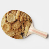 お餅を膨らませた~アジアのお菓子デザート食べ物 卓球ラケット (横)