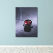 お香を丼の上に焚く花びら キャンバスプリント (インサイチュ (ウッドフロア))