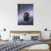 お香を丼の上に焚く花びら キャンバスプリント (インサイチュ (寝室))