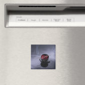 お香を丼の上に焚く花びら マグネット (インサイチュ (食洗機))