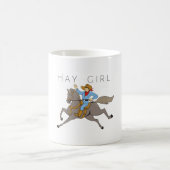 お馬さんだよお馬さんだよ 馬 おもしろい コーヒーマグカップ (中央)