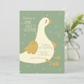 お馬鹿なガチョウの子供の誕生日招待状 招待状 (スタンド正面)