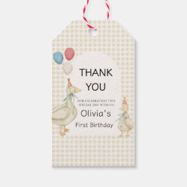 お馬鹿なガチョウの誕生日招待状 ギフトタグ