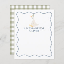 お馬鹿なガチョウの1歳の誕生日タイムカプセル