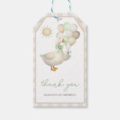 お馬鹿なガチョウ、風船 ギフトタグ (正面)