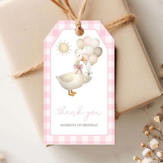 お馬鹿なガチョウ、風船 ギフトタグ