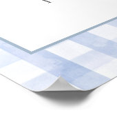 お馬鹿なゴーグル ブルー 誕生日 ウェルカムサイン ポスター (角)