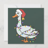 お馬鹿なゴースライト クリスマス 面白いダック Xmas ライト (正面)