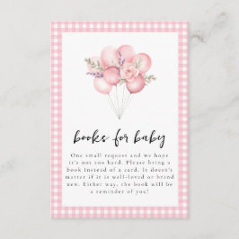 お馬鹿な水彩少女ベイビーシャワー エンクロージャーカード