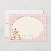 お馬鹿な水玉模様のギフタグ 招待状 (裏面)