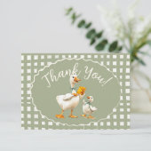 お馬鹿な水玉模様のギングムのお礼カード 招待状 (スタンド正面)