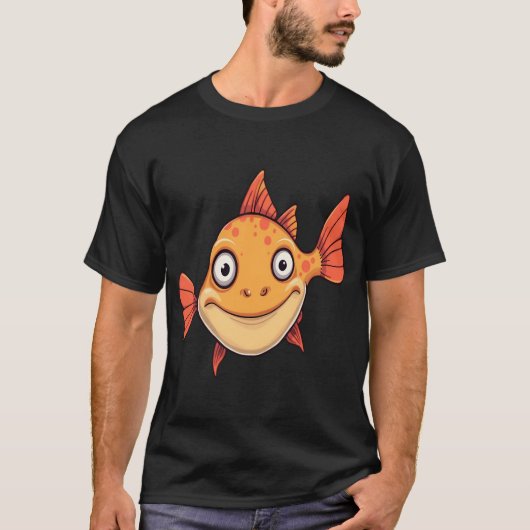 お馬鹿な魚 Tシャツ (正面)