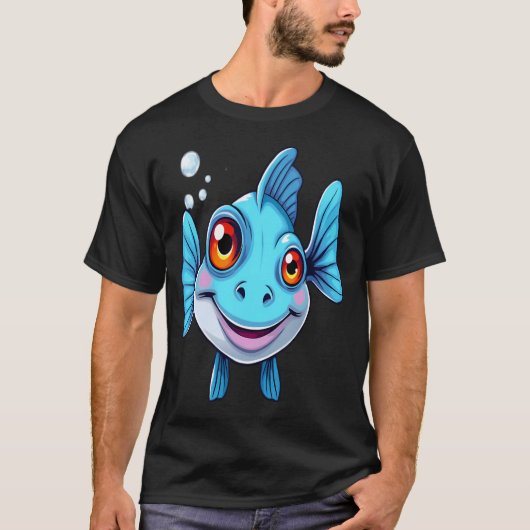 お馬鹿な魚 Tシャツ (正面)