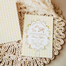 お馬鹿な黄色いベイビーシャワー（性別は問わないよ）