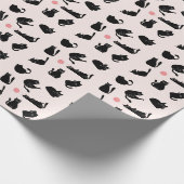 お馬鹿な黒猫 ラッピングペーパー (角)