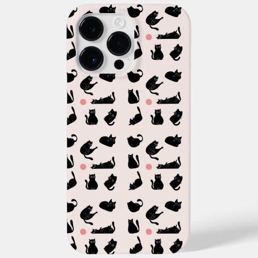 お馬鹿な黒猫 Case-Mate iPhoneケース (裏面)