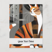 お高くとまった猫 ポストカード (正面)