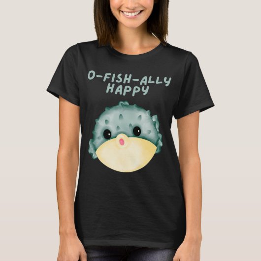 お魚さんでハッピー Tシャツ (正面)