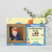 お魚さんのお写真付き特別サンクスカード サンキューカード (スタンド正面)