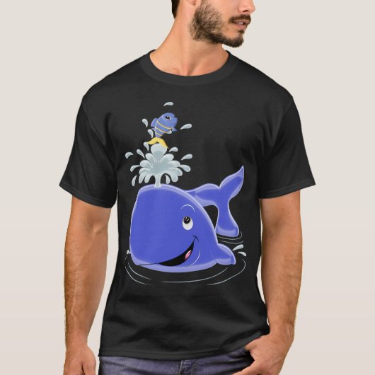 お魚さんのサプライズ マジカルな楽しみ Tシャツ (正面)