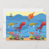 お魚にちなんだ特別な感謝のメッセージカード サンキューカード (裏面)