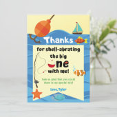 お魚にちなんだ特別な感謝カード サンキューカード (スタンド正面)