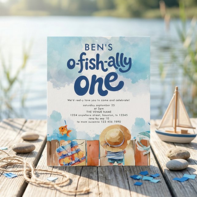 お魚の公式なひとり誕生日パーティーの招待状 (クリエイターアップロード済み)