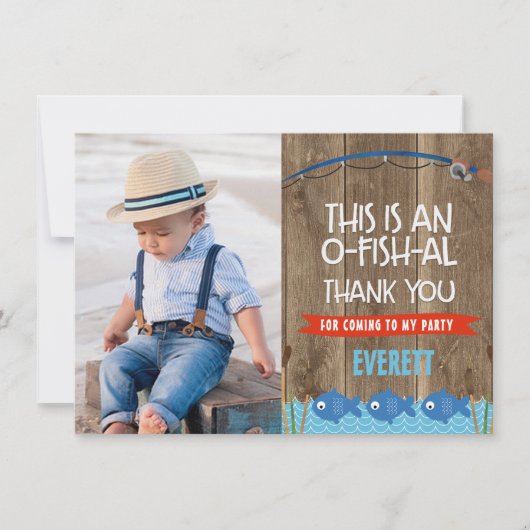 お魚の公式サンキュー フォト カード (正面)