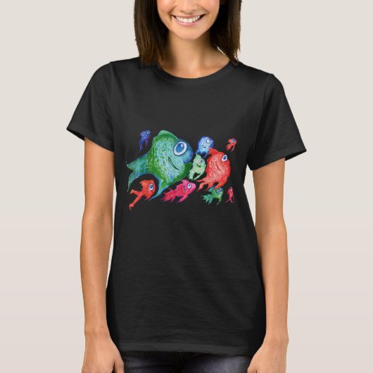 お魚の期待 Tシャツ (正面)
