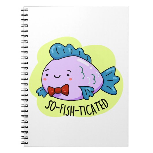 お魚の洗練されたユーモア ソフィッシュティケイテッドフィッシュパンツ ノートブック (正面)