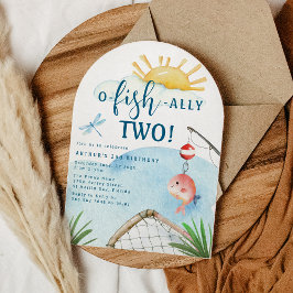 お魚アリー2歳!|2歳の誕生日パーティー 招待状