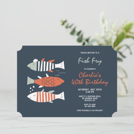 お魚パーティーのご案内 招待状 (スタンド正面)