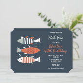 お魚パーティーの招待状 招待状 (スタンド正面)