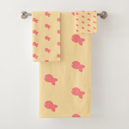 お魚リピート子供ベビーバスタオルセット バスタオルセット (インサイチュ)