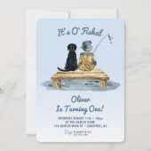 お魚公式 フィッシングボーイの誕生日 招待状 (正面)