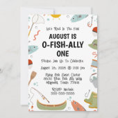 お魚友達1歳の誕生日 招待状 (正面)
