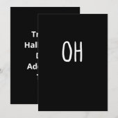 お鹿のトレンディなハロウィンスタイルのフラットホリデーカード シーズンカード (正面/裏面)