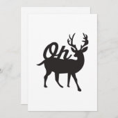 お鹿レトロクラシックな雰囲気 シーズンカード (正面/裏面)