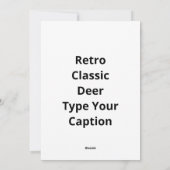 お鹿レトロクラシックな雰囲気 シーズンカード (裏面)