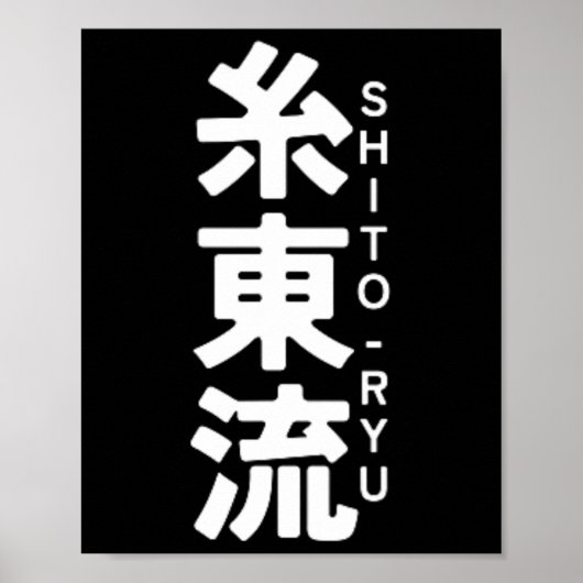 お龍空手漢字太陽日本武道1 ポスター (正面)