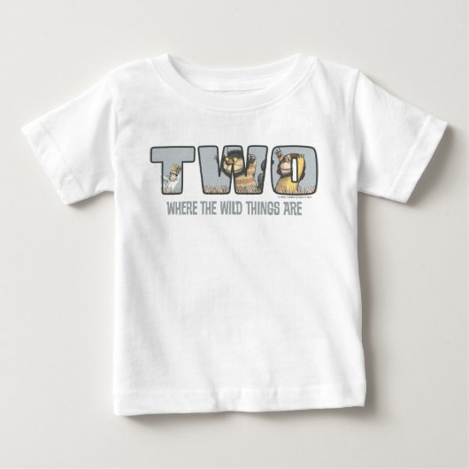 『かいじゅうたちのいるところ』2歳の誕生日 ベビーTシャツ (正面)